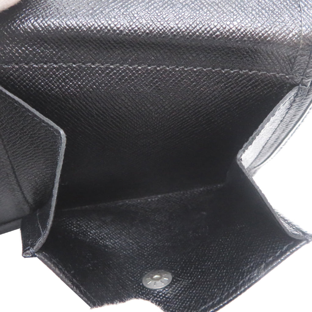 Louis Vuitton Ardoise Black Taiga Leather Wallet (Bi-Fold) (Pre-Owned)