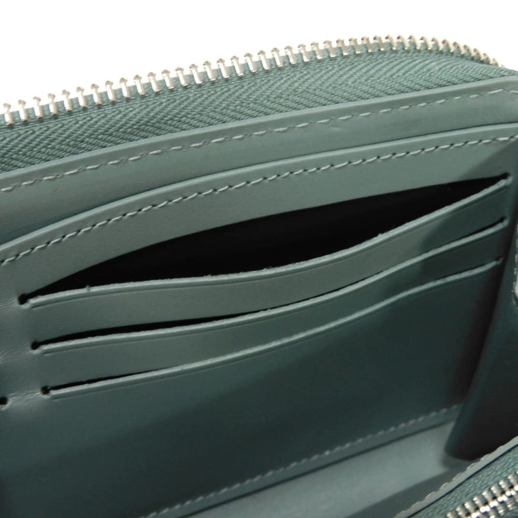 Louis Vuitton Green Leather Long Wallet (Bi-Fold) (Pre-Owned)