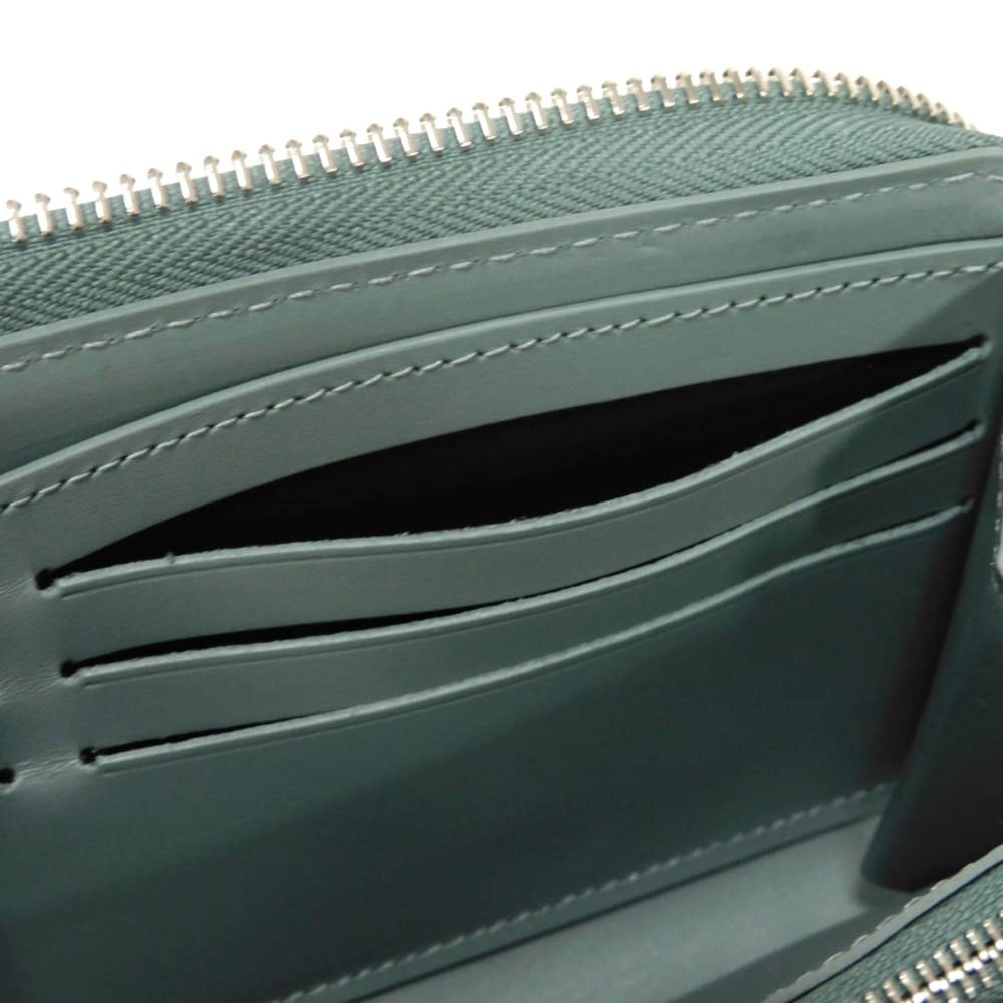 Louis Vuitton Green Leather Long Wallet (Bi-Fold) (Pre-Owned)