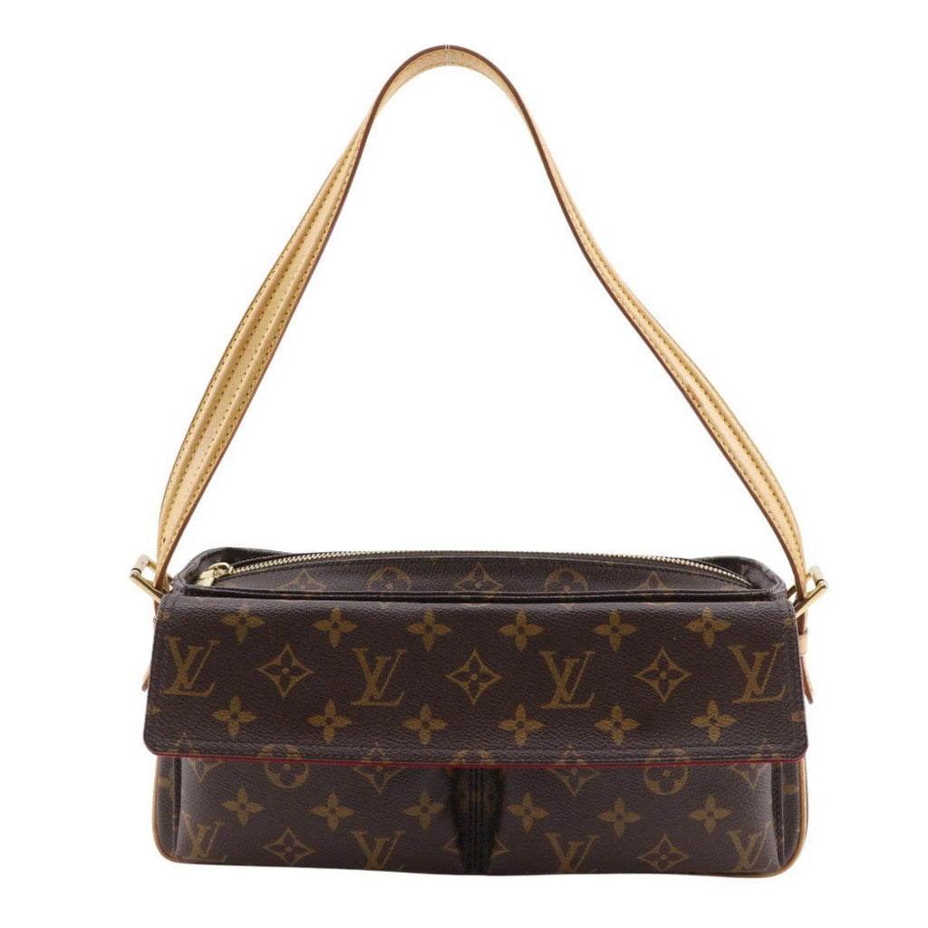 Louis Vuitton Brown Monogram Canvas Shoulder Bag (Pre-Owned)