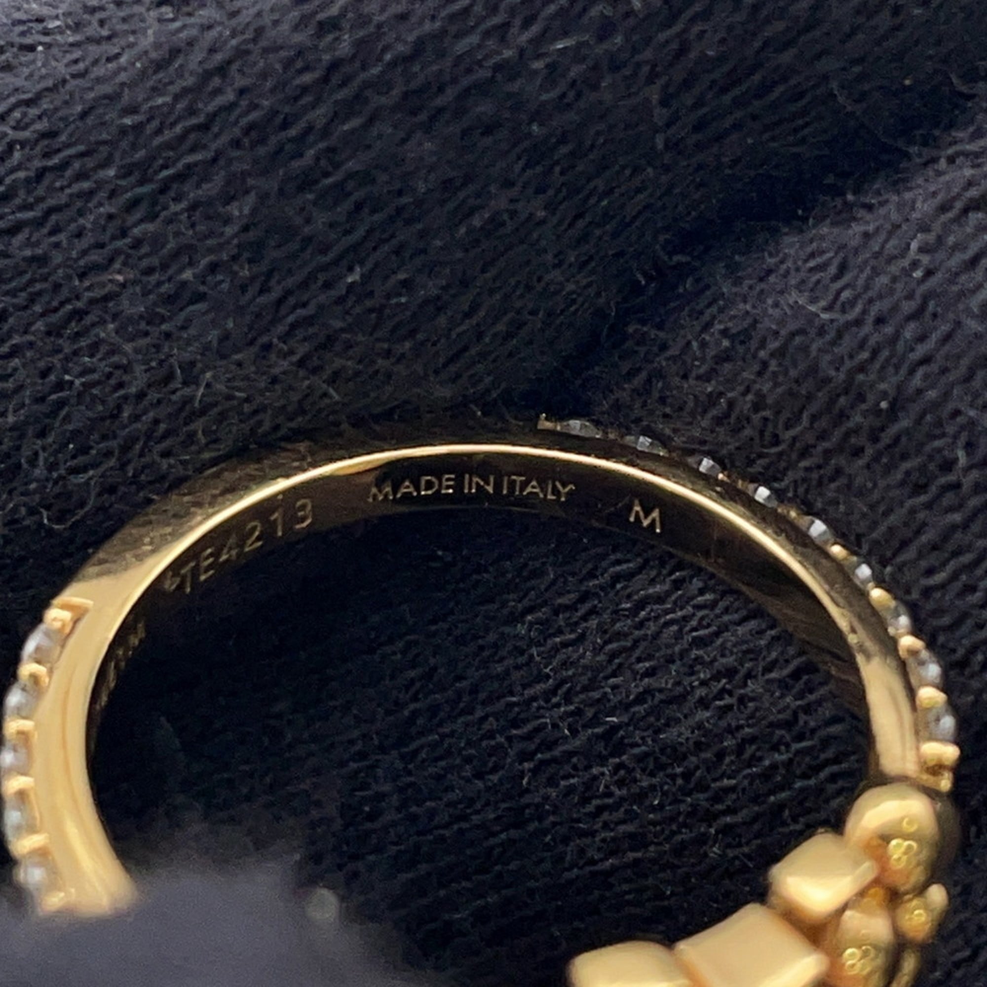 Louis Vuitton Gold Gold Plating Band Ring (Pre-Owned)