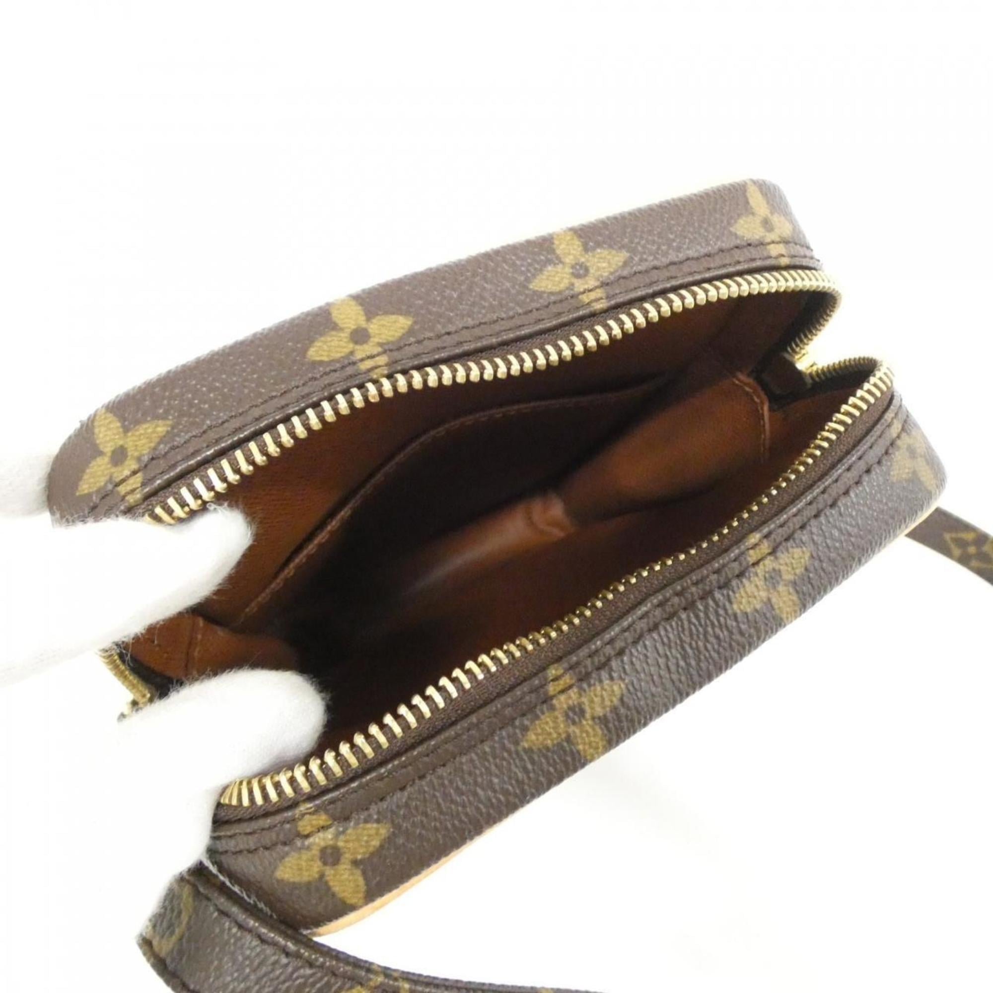 Louis Vuitton Monogram Marron Coated Canvas Shoulder Bag (Pre-Owned)