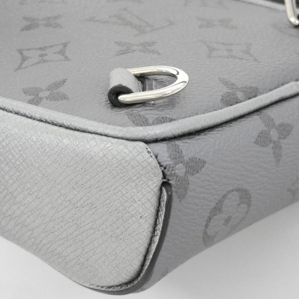 Louis Vuitton Gunmetal Coated Canvas Leather Shoulder Bag (Pre-Owned)