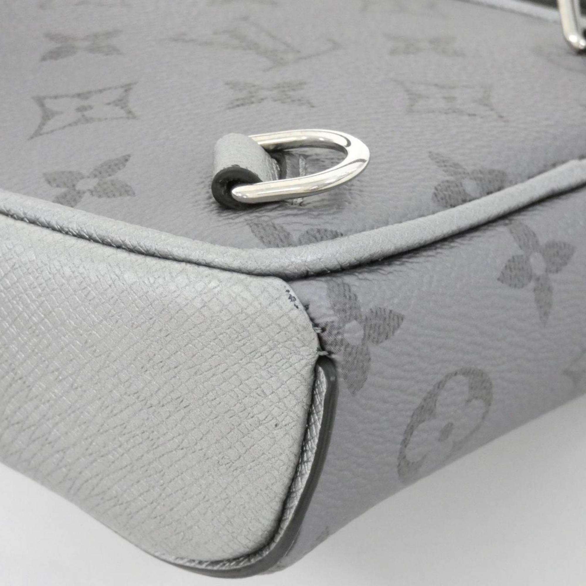 Louis Vuitton Gunmetal Coated Canvas Leather Shoulder Bag (Pre-Owned)