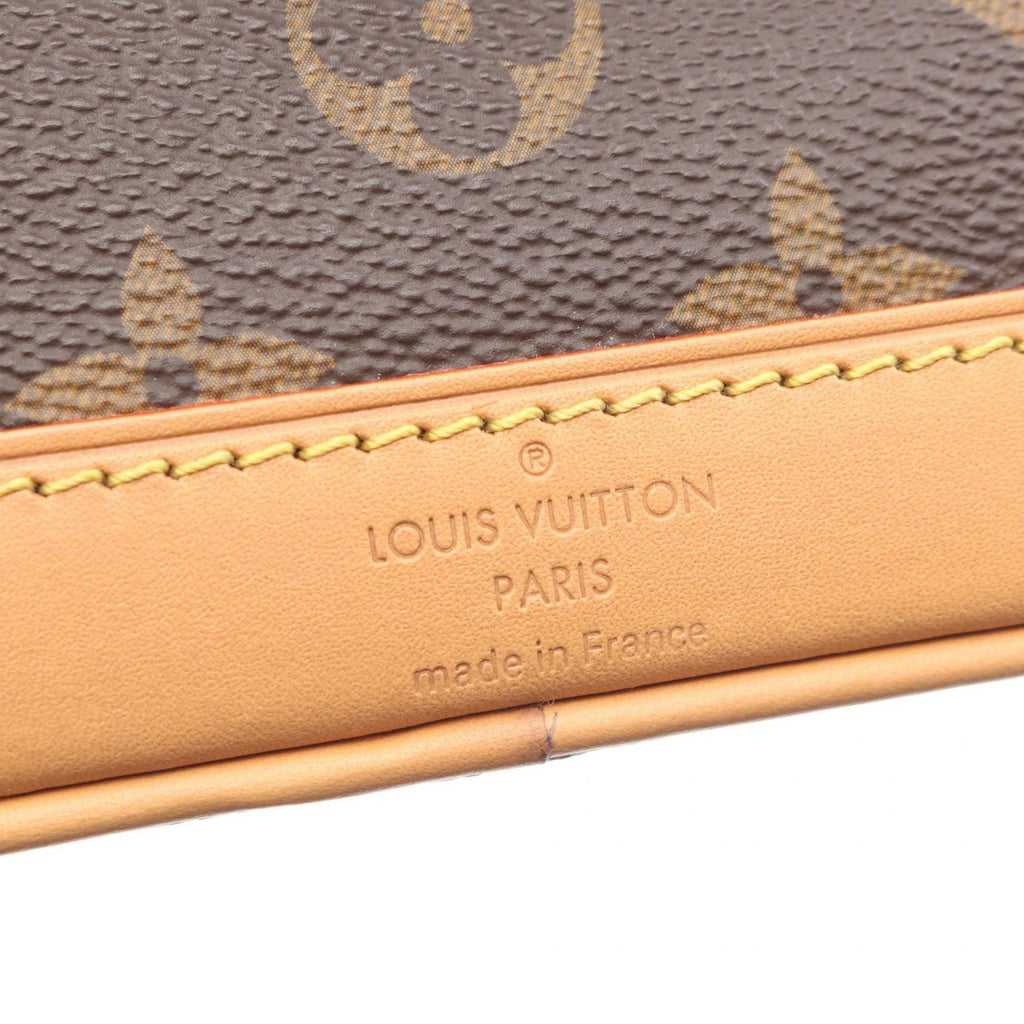 Louis Vuitton Brown Pvc Coated Canvas Leather Handbag (Pre-Owned)