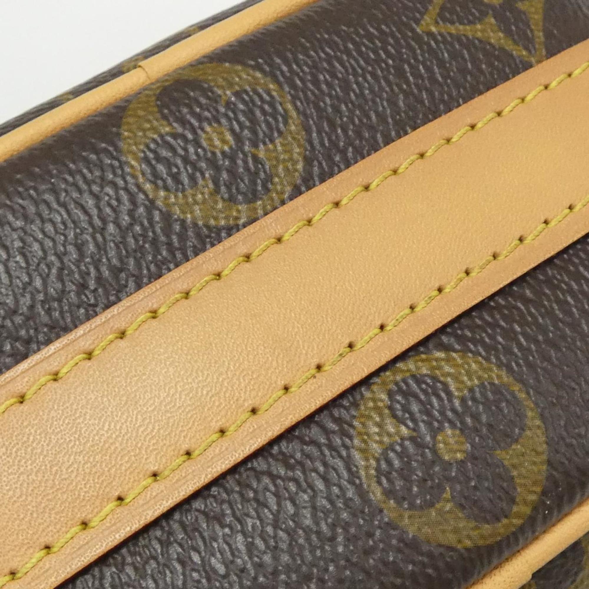 Louis Vuitton Marron Coated Canvas Shoulder Bag (Pre-Owned)