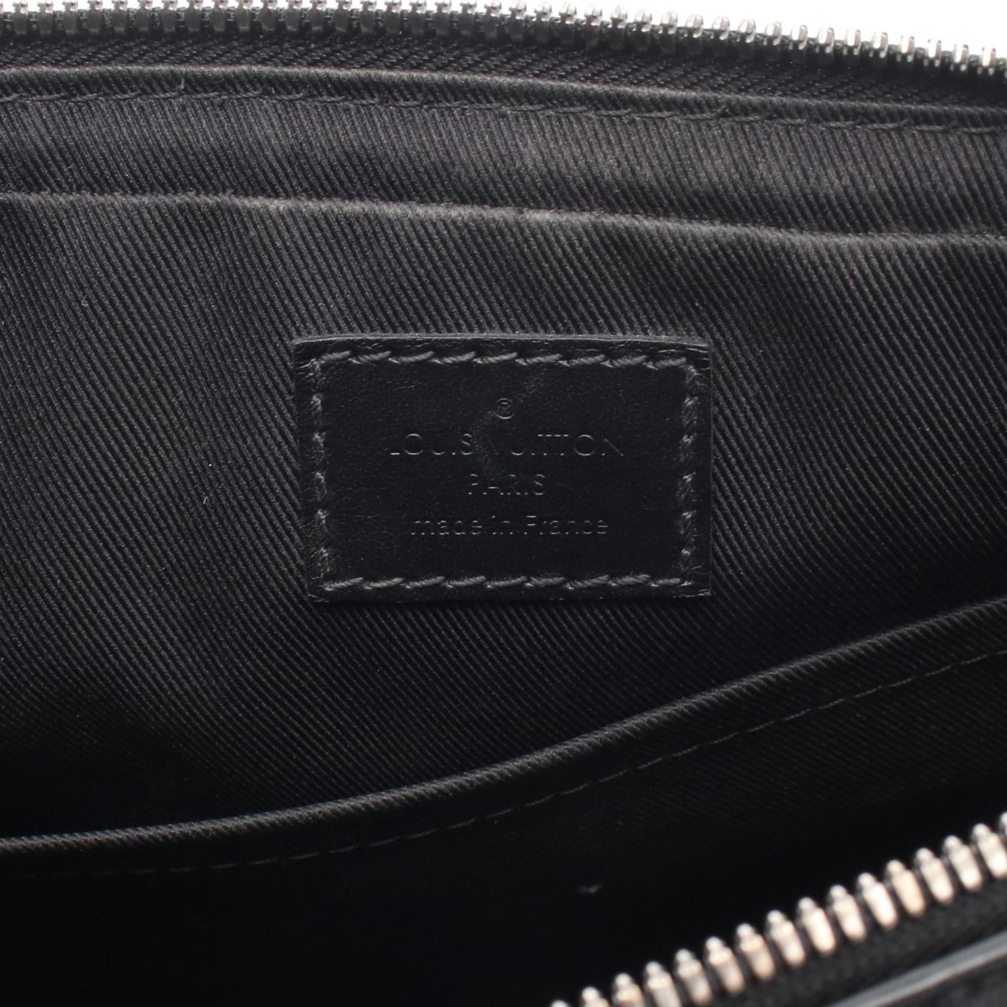 Louis Vuitton Black Gray Monogram Eclipse Shoulder Bag (Pre-Owned)