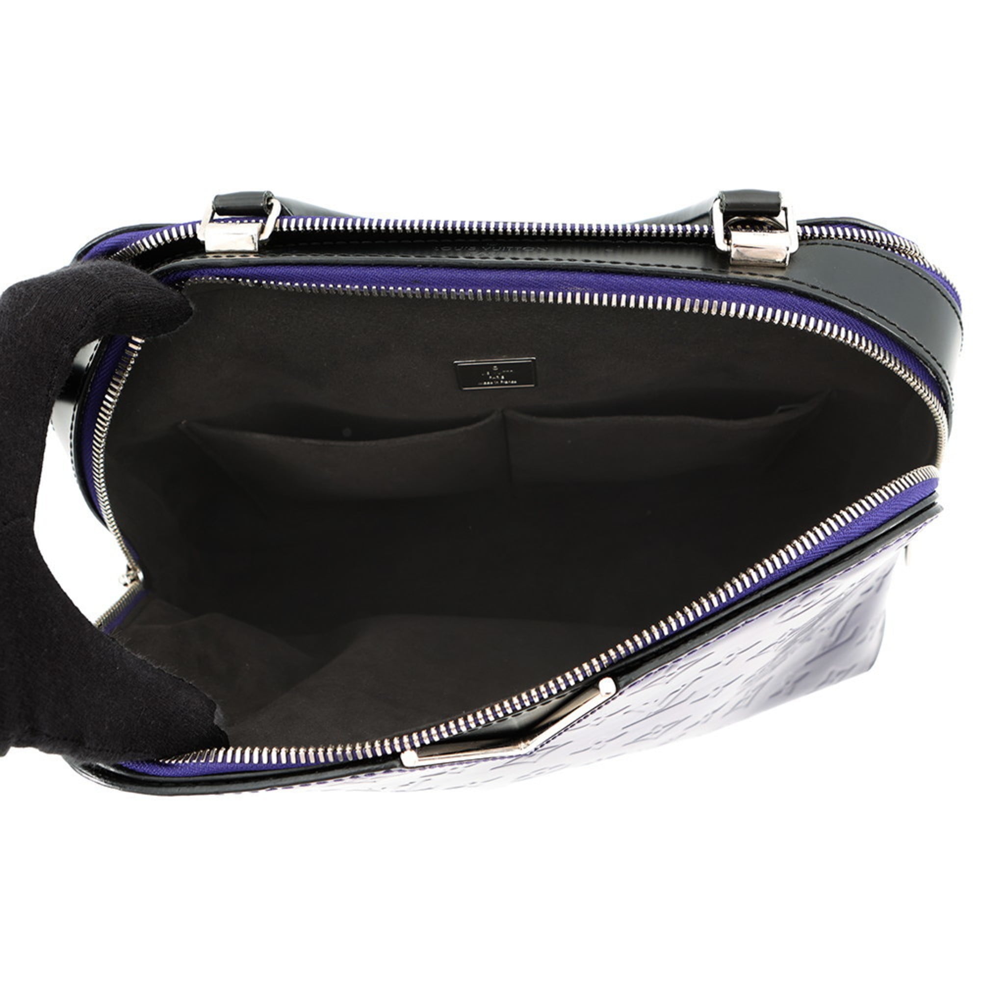 Louis Vuitton Monogram Noir Purple Monogram Vernis Handbag Shoulder Bag (Pre-Owned)