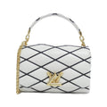 Louis Vuitton Blanc Noir Leather Shoulder Bag (Pre-Owned)