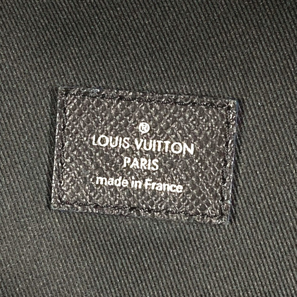 Louis Vuitton Ardoise Bicolor Black Blue Taiga Leather Backpack (Pre-Owned)