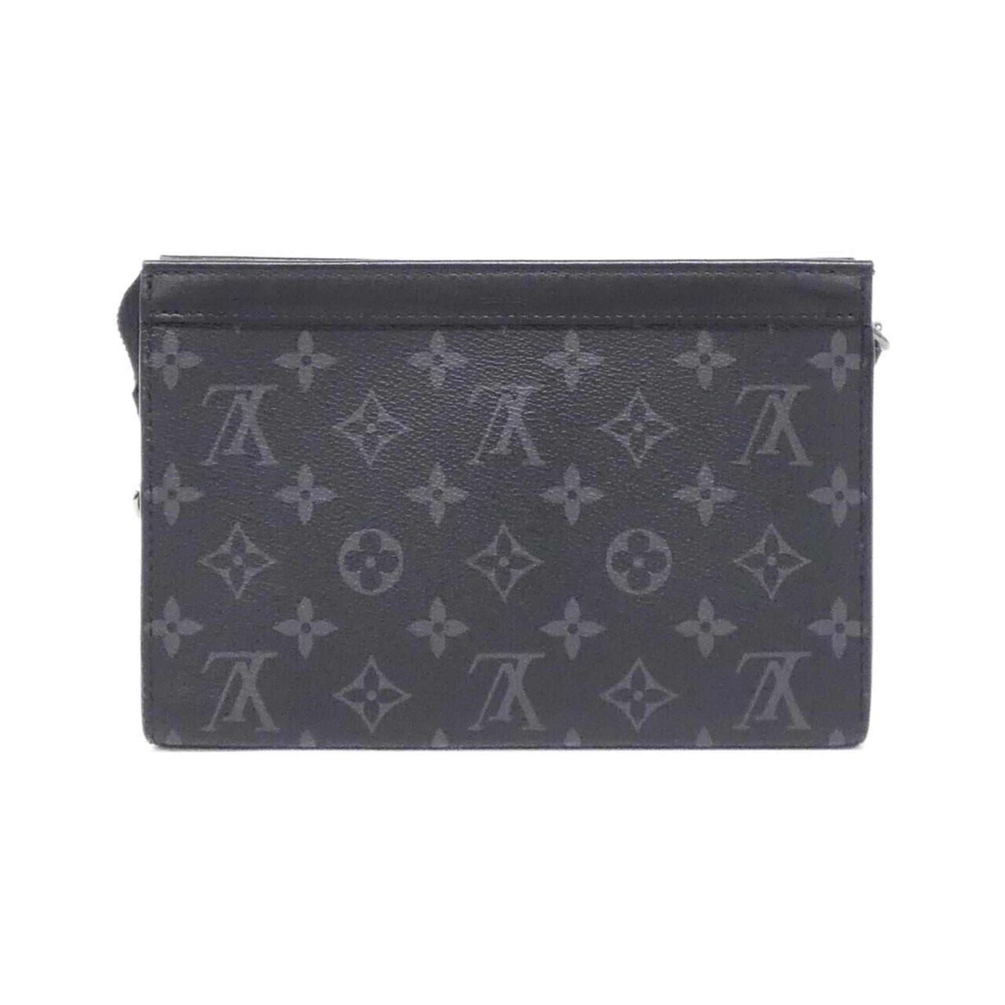 Louis Vuitton Monogram Eclipse Black Gris Coated Canvas Shoulder Bag (Pre-Owned)