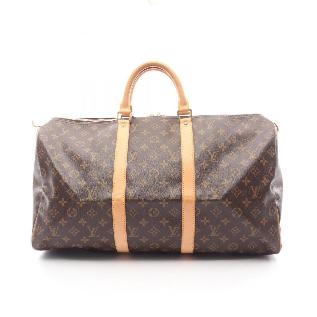 Louis Vuitton Brown Coated Canvas Pvc Monogram Leather Boston Bag (Pre-Owned)