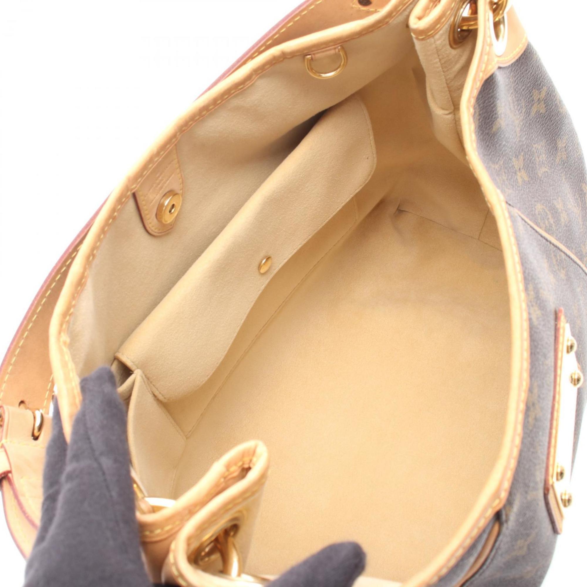 Louis Vuitton Brown Coated Canvas Leather Shoulder Bag (Pre-Owned)
