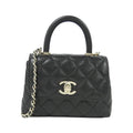 Coco Top Handle Bag Quilted Caviar Extra Mini
