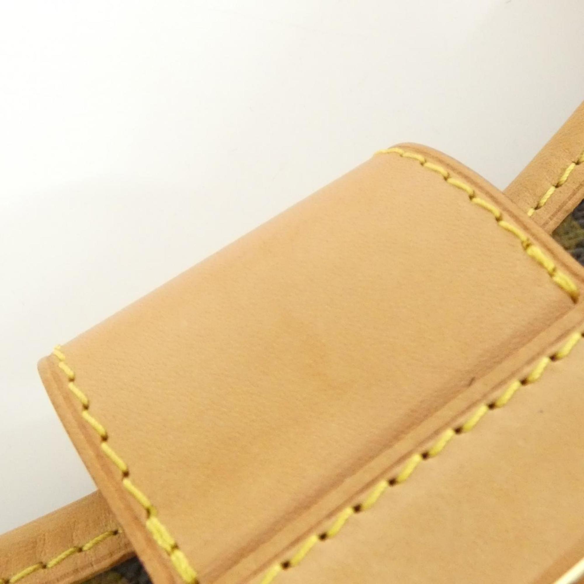 Louis Vuitton Brown Orange Coated Canvas Shoulder Bag (Pre-Owned)