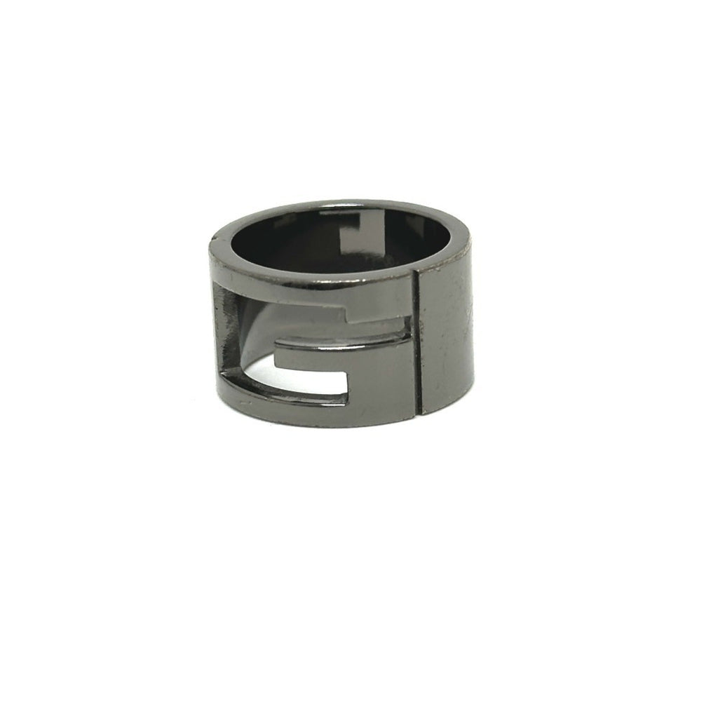 Ring Metal Black Silver