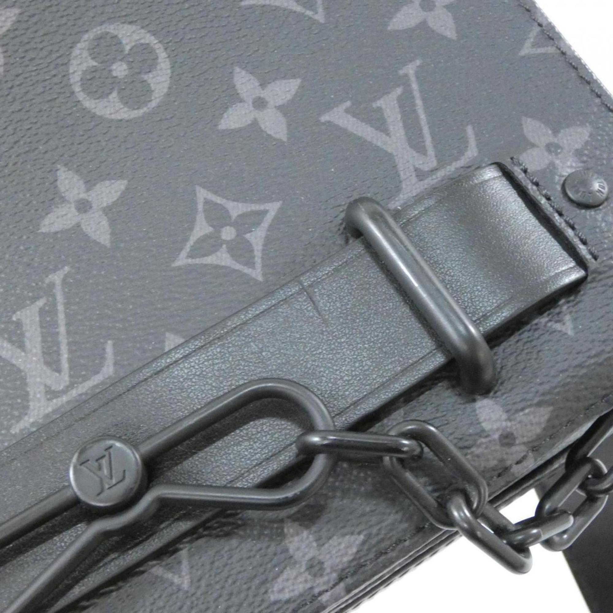 Louis Vuitton Black Coated Canvas Shoulder Bag (Pre-Owned)
