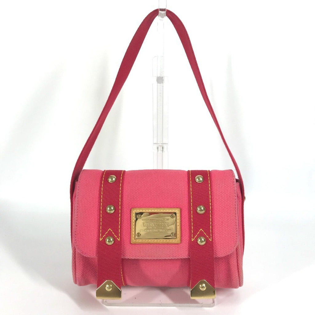 Louis Vuitton Pink Canvas Handbag Shoulder Bag (Pre-Owned)