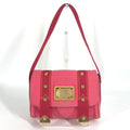 Louis Vuitton Pink Canvas Handbag Shoulder Bag (Pre-Owned)