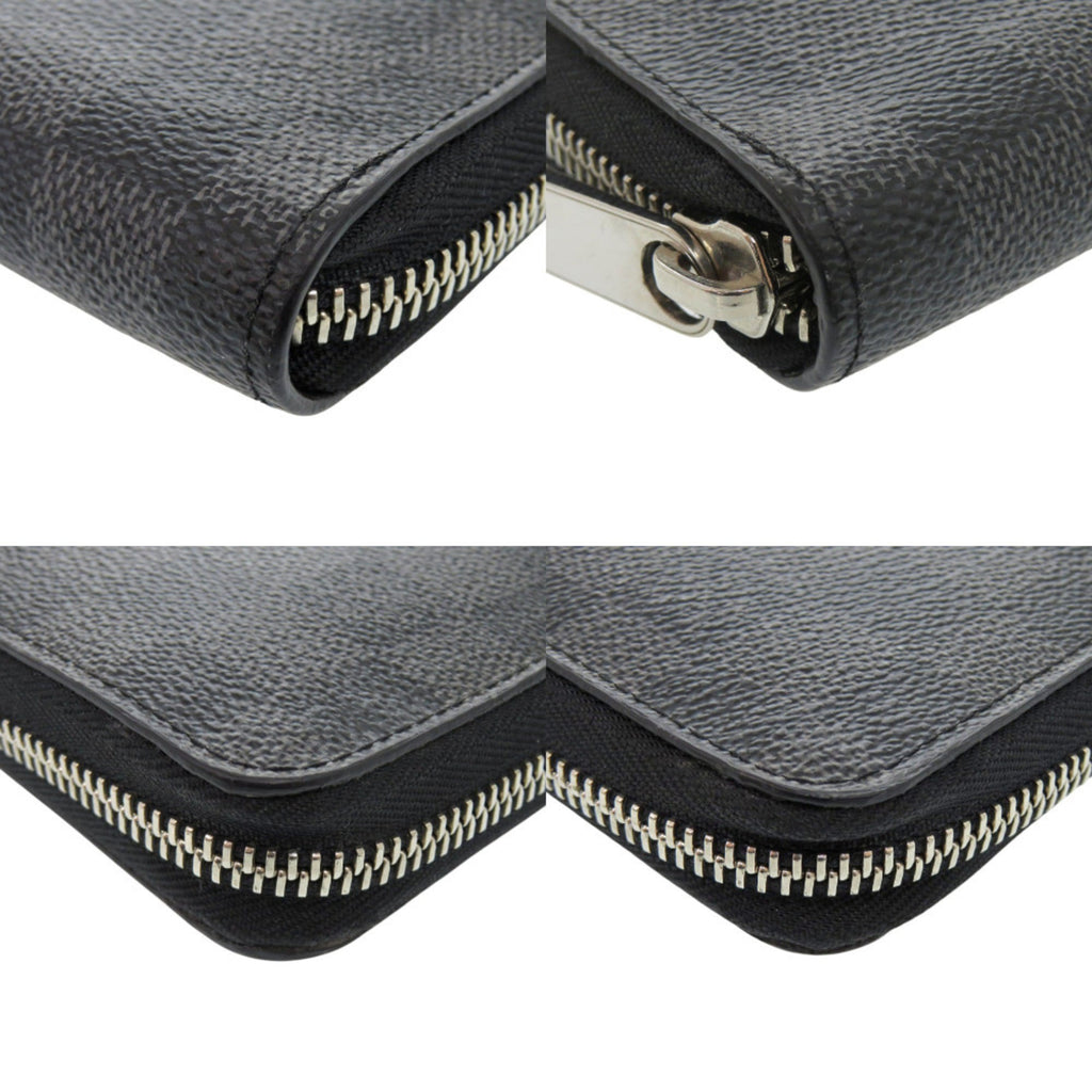 Louis Vuitton Black Gray Damier Graphite Canvas Long Wallet (Bi-Fold) (Pre-Owned)