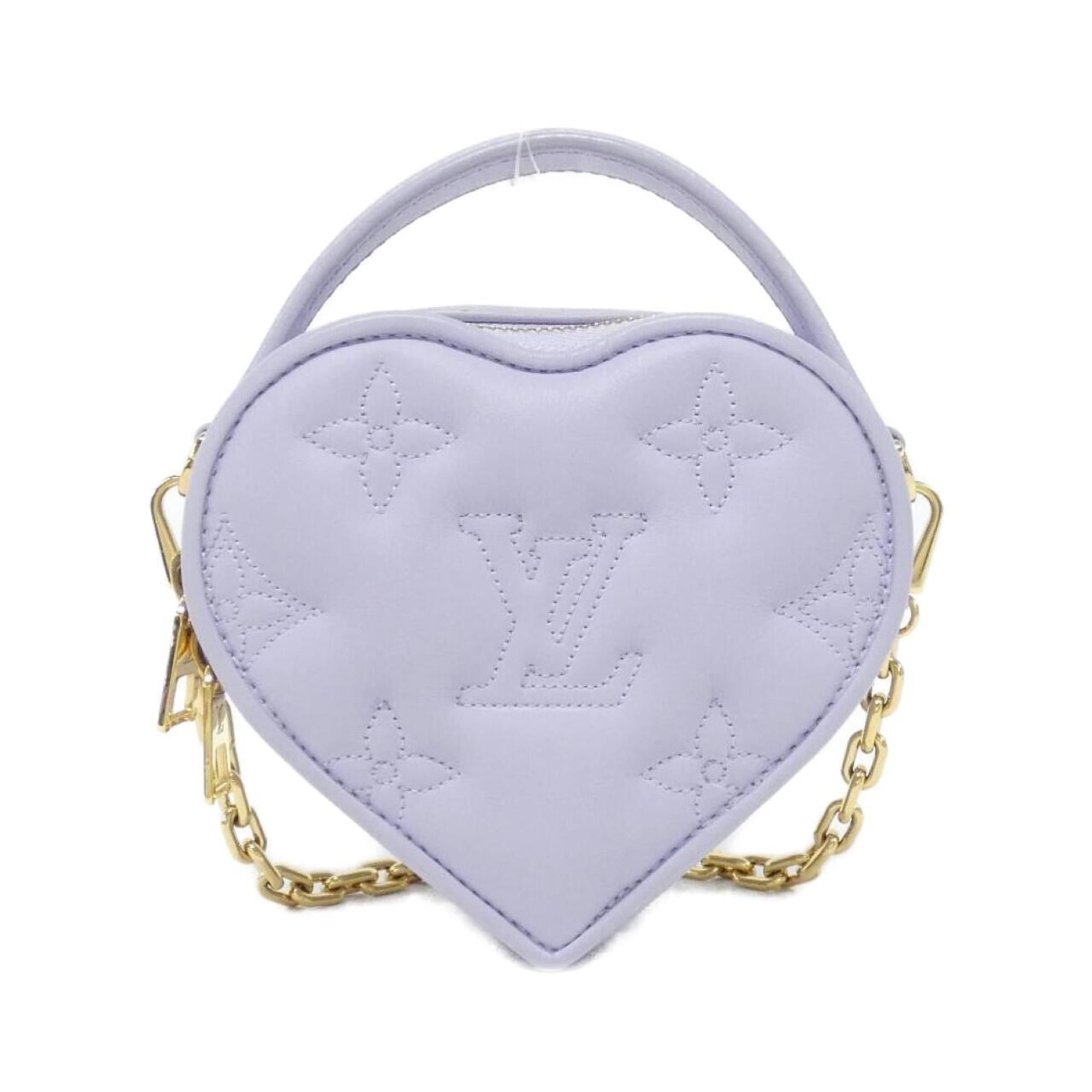 Louis Vuitton Purple Leather Pouch Shoulder Bag (Pre-Owned)