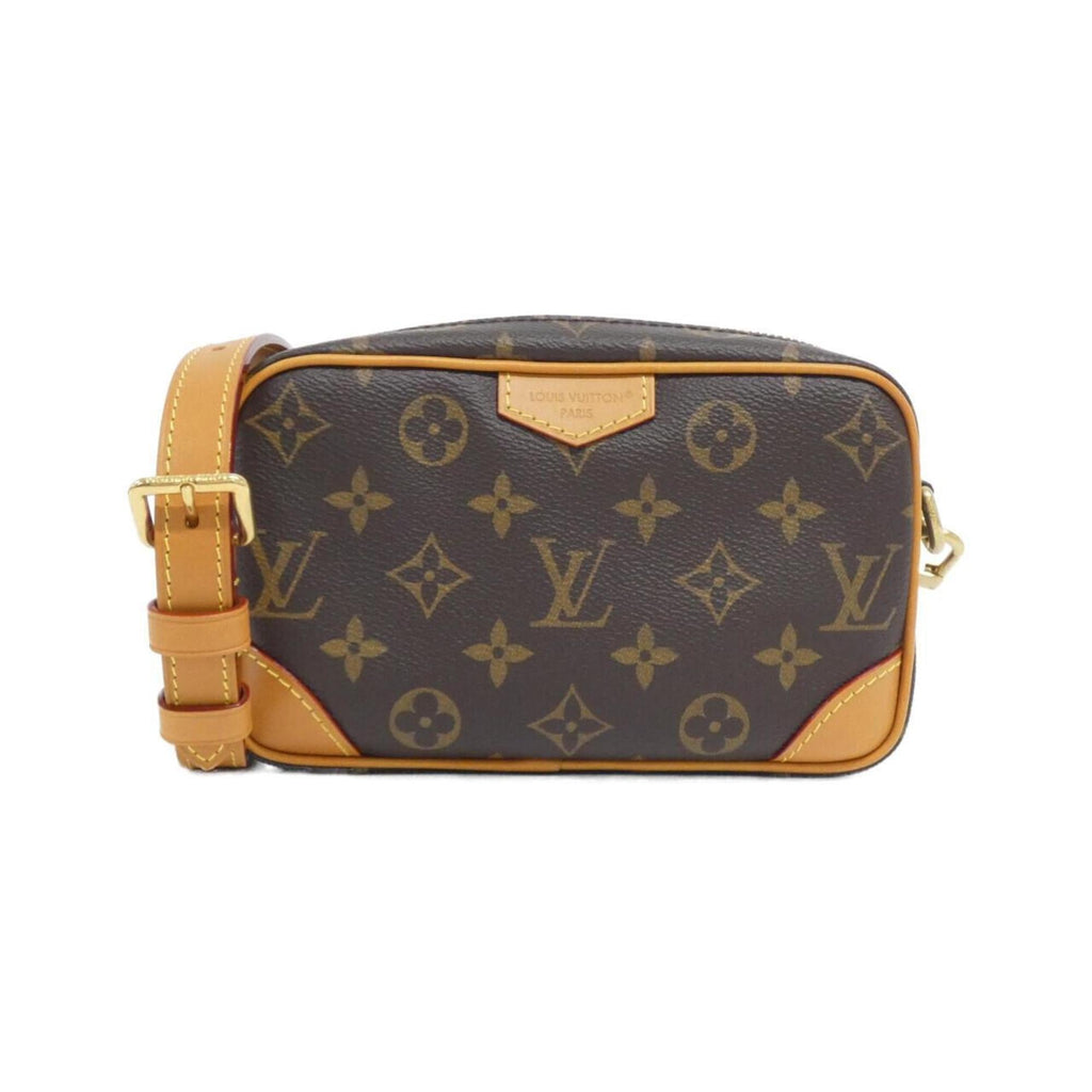 Louis Vuitton Marron Coated Canvas Shoulder Bag (Pre-Owned)