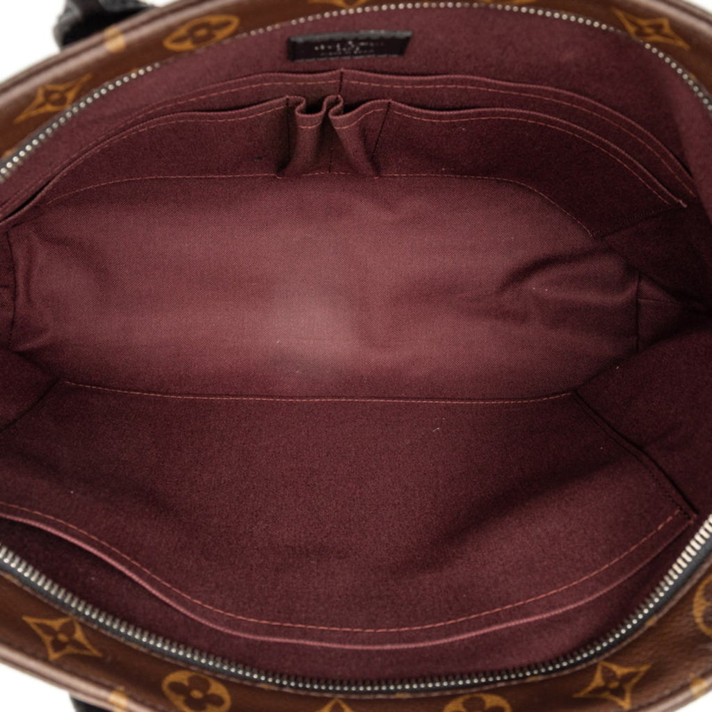 Louis Vuitton Black Brown Pvc Leather Handbag Shoulder Bag (Pre-Owned)