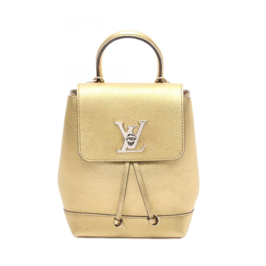 Louis Vuitton Gold Leather Backpack (Pre-Owned)