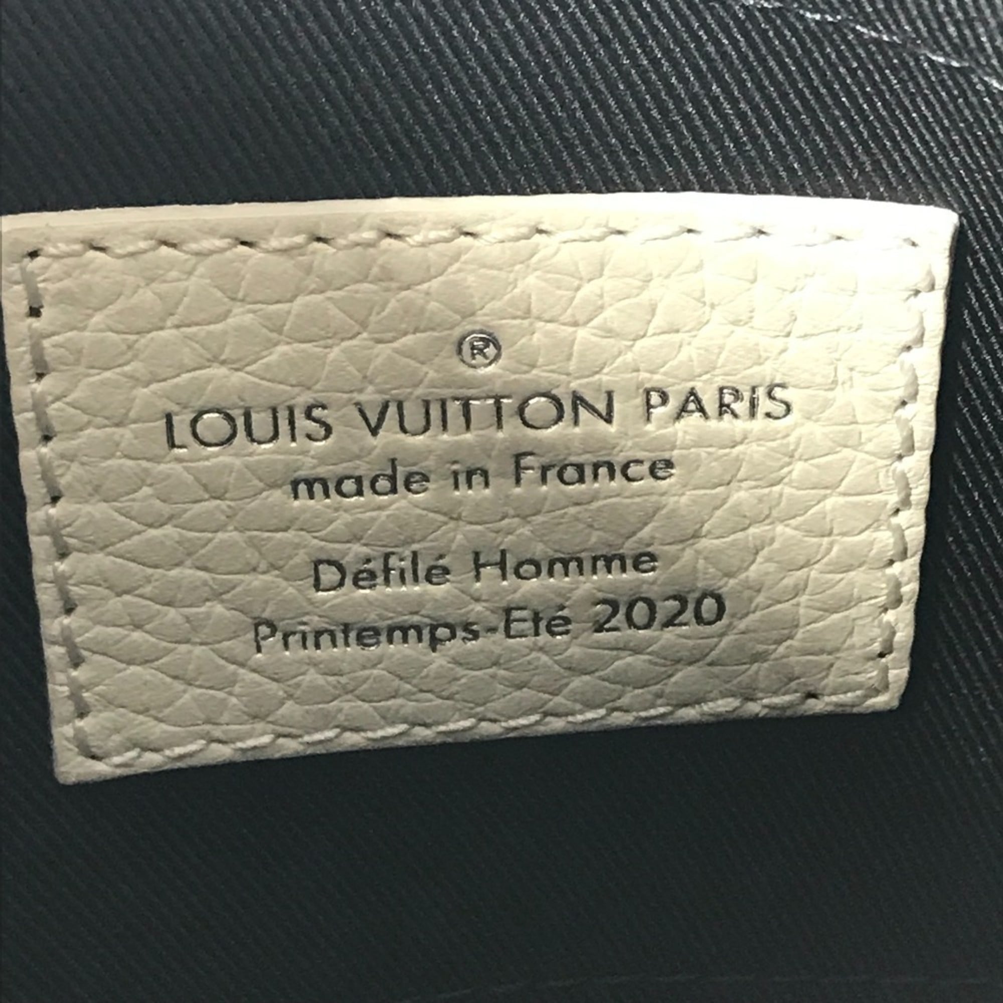 Louis Vuitton Monogram Empreinte White Leather Clutch Bag Pochette Shoulder Bag (Pre-Owned)