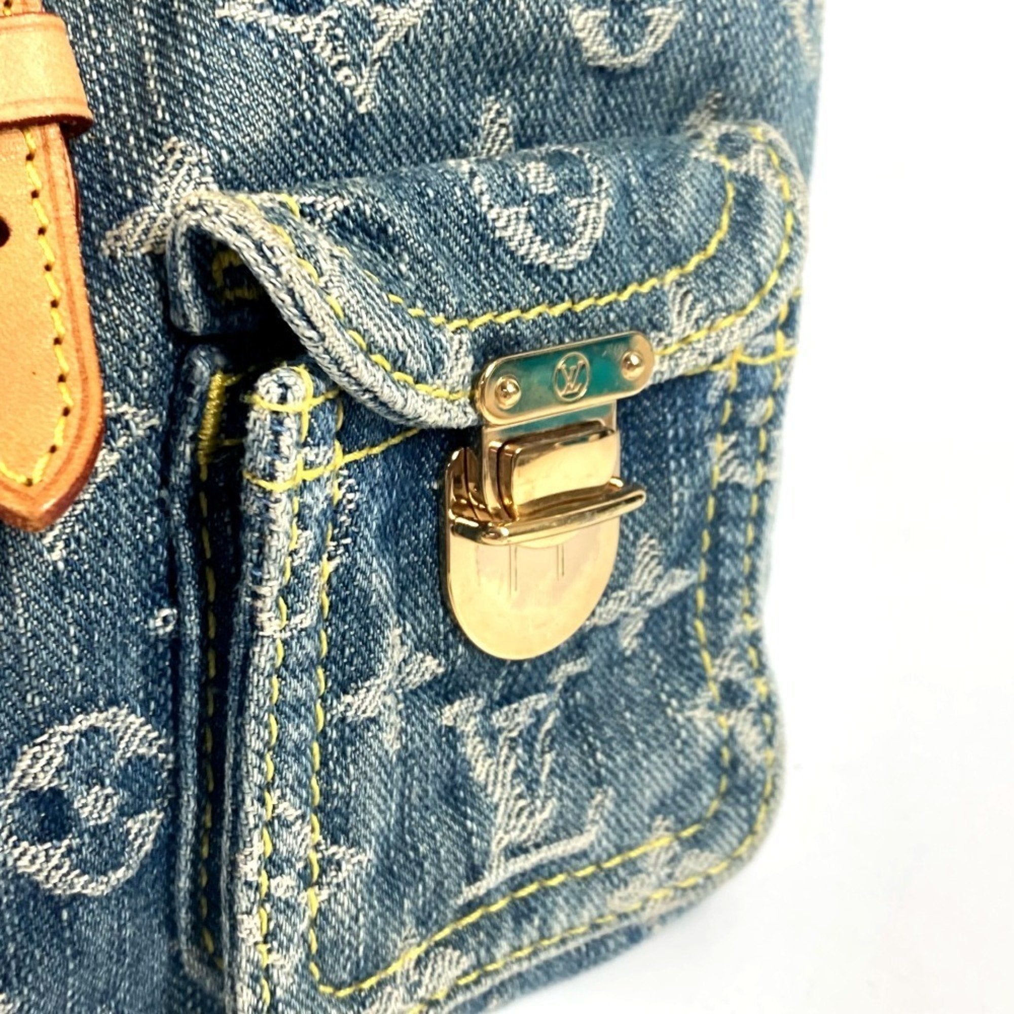 Louis Vuitton Blue Monogram Monogram Denim Backpack (Pre-Owned)