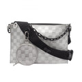 Louis Vuitton Black Silver Leather Shoulder Bag (Pre-Owned)