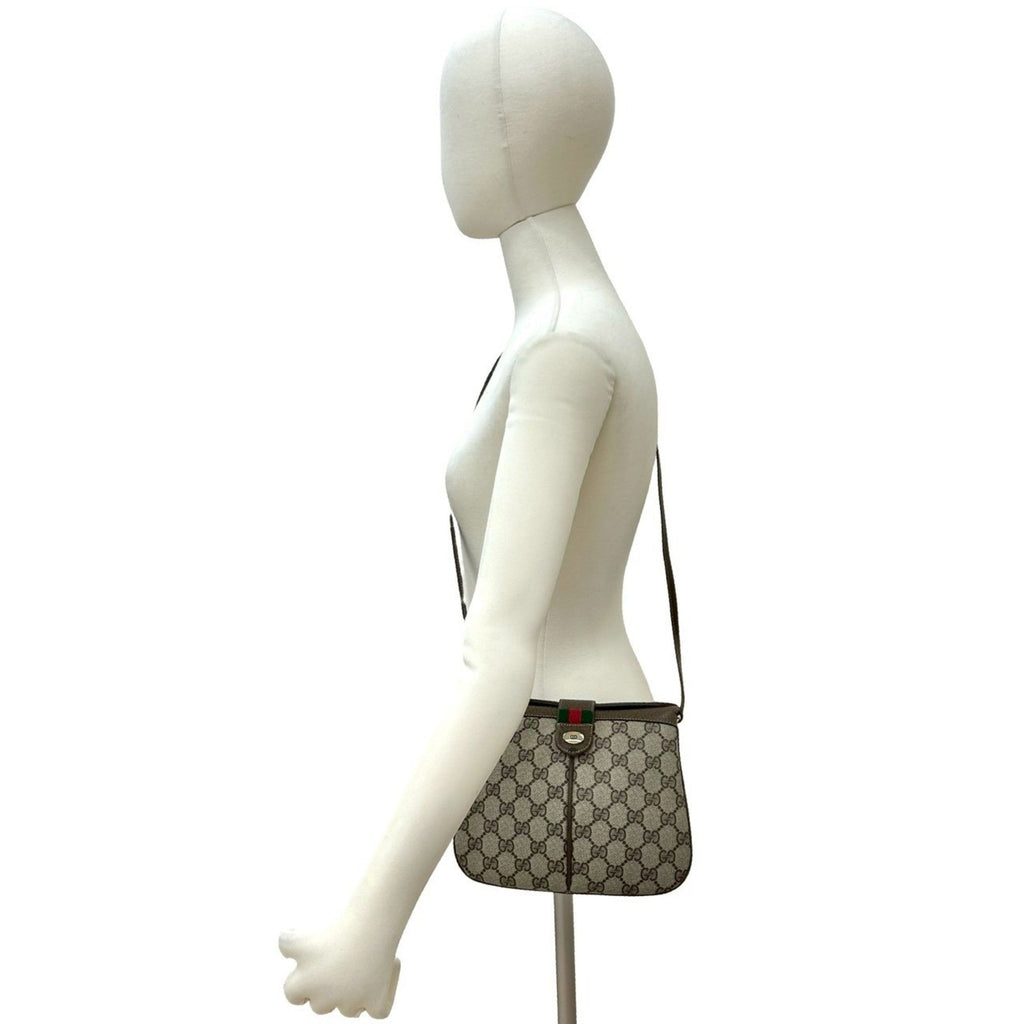 Vintage Web Crossbody Bag GG Coated Canvas Small