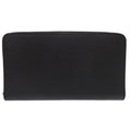 Louis Vuitton Noir Leather Long Wallet (Bi-Fold) (Pre-Owned)