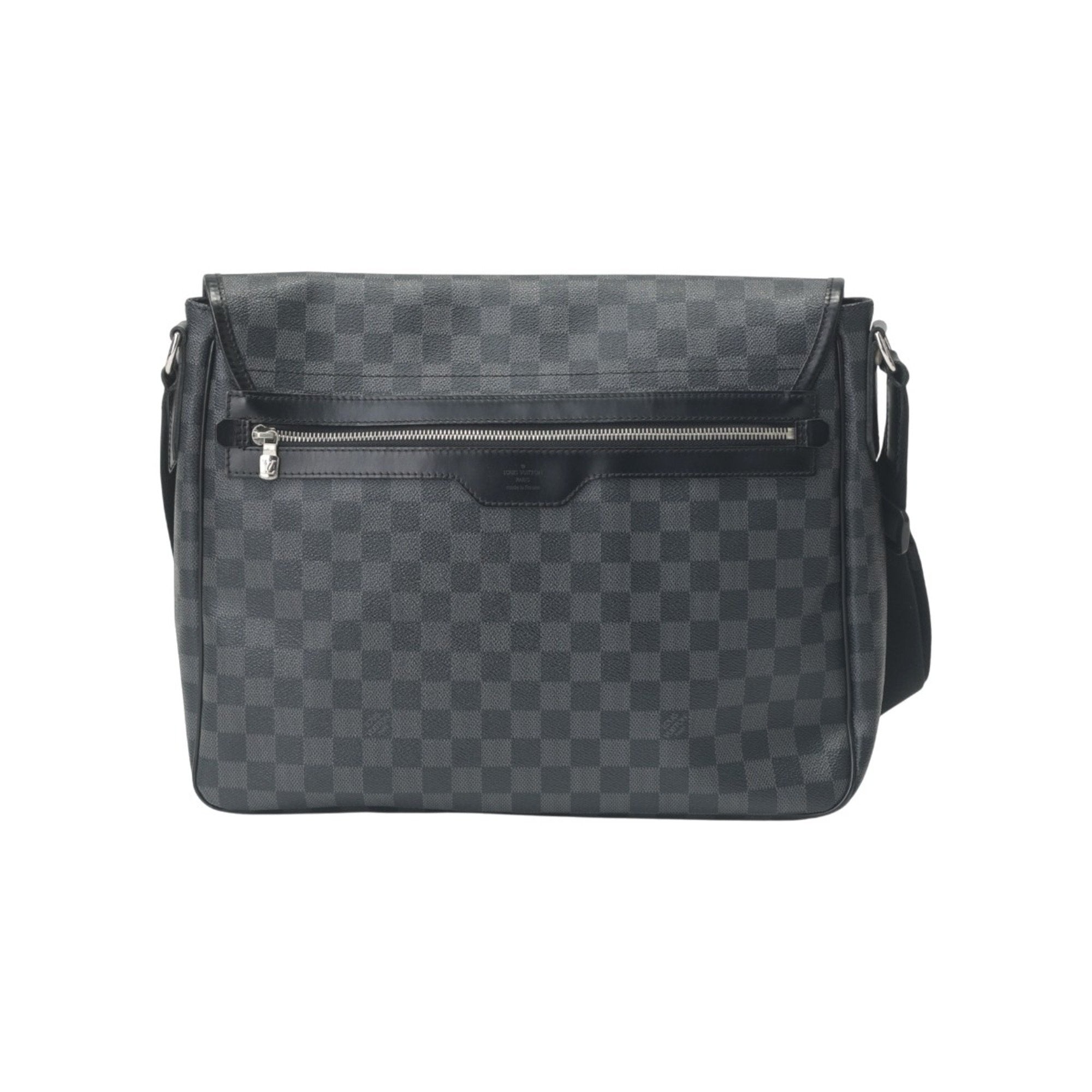 Louis Vuitton Black Damier Graphite Damier Graphite Shoulder Bag (Pre-Owned)