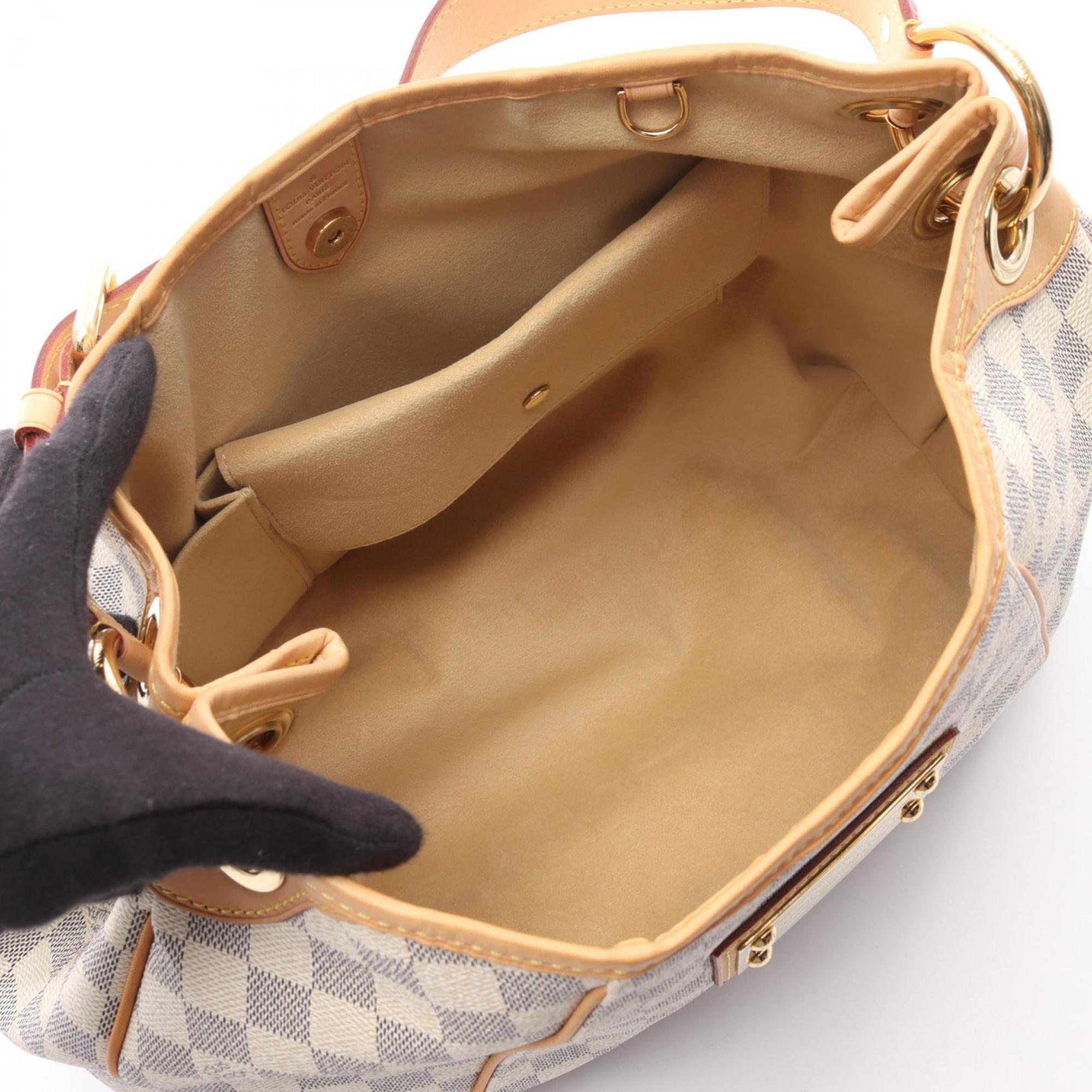 Louis Vuitton Damier Azur White Coated Canvas Shoulder Bag (Pre-Owned)
