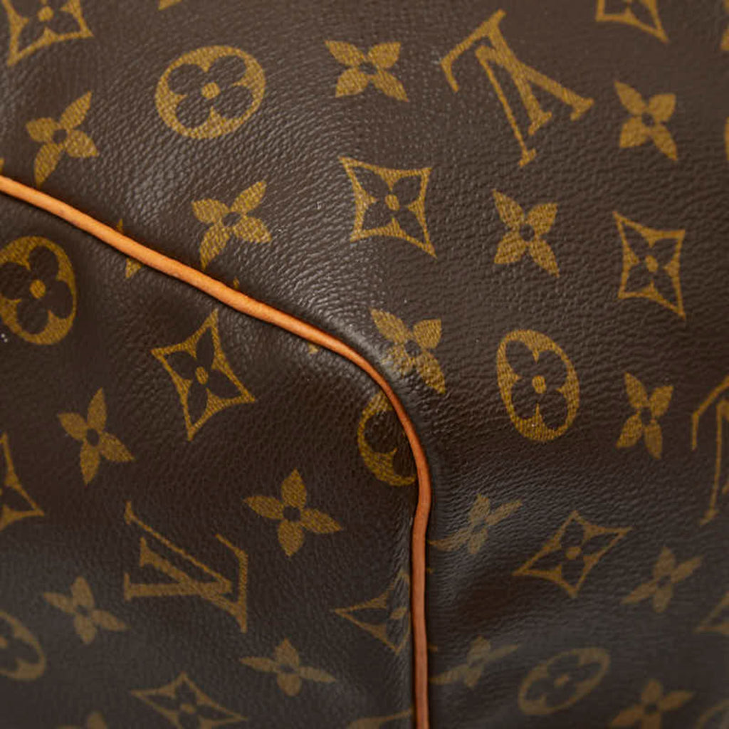 Louis Vuitton Brown Pvc Leather Boston Bag (Pre-Owned)