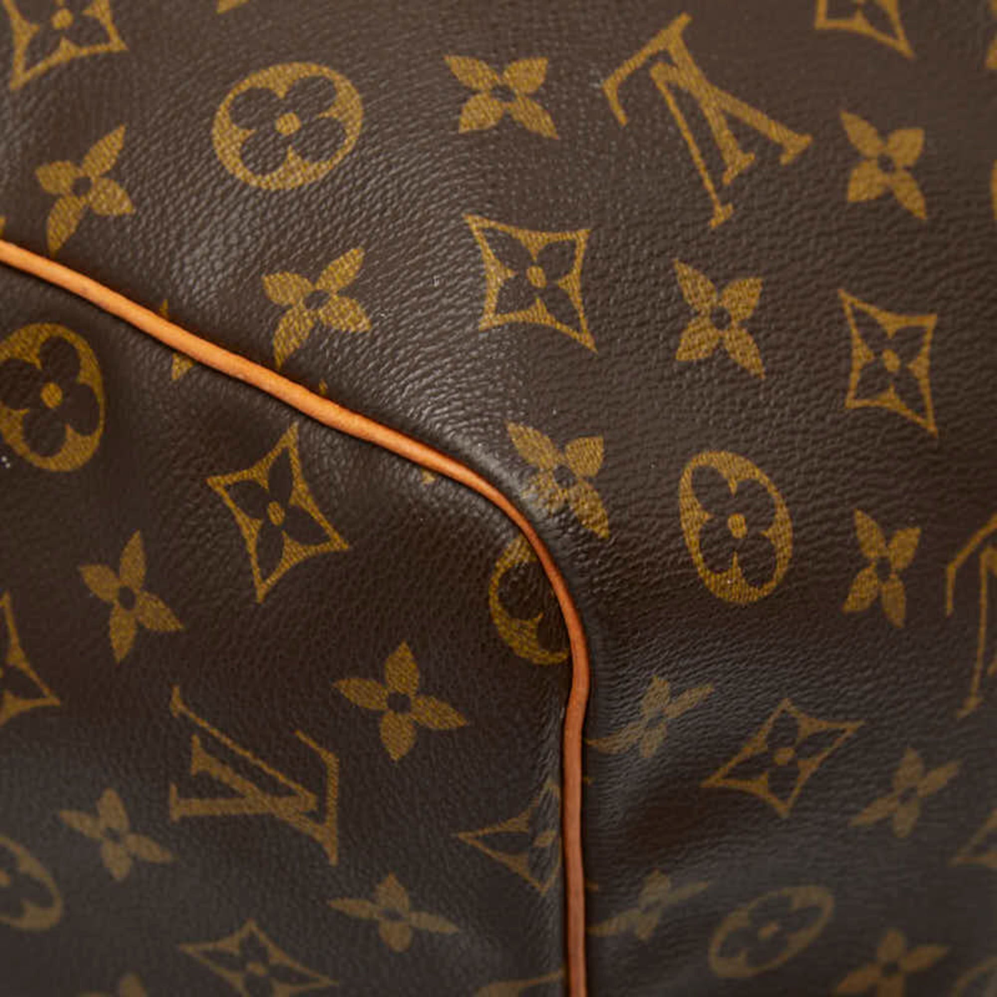 Louis Vuitton Brown Pvc Leather Boston Bag (Pre-Owned)