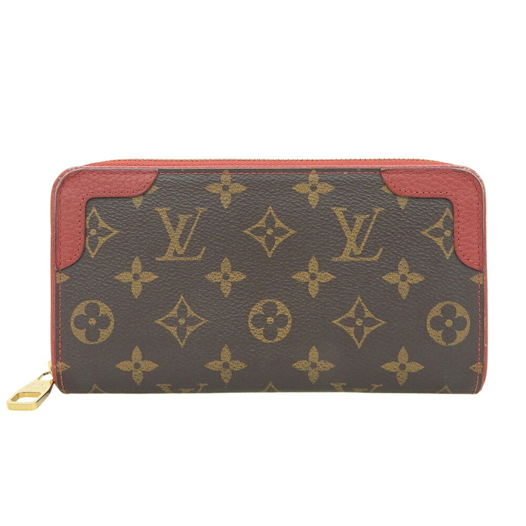 Louis Vuitton Monogram Red Color Pvc Long Wallet (Bi-Fold) (Pre-Owned)