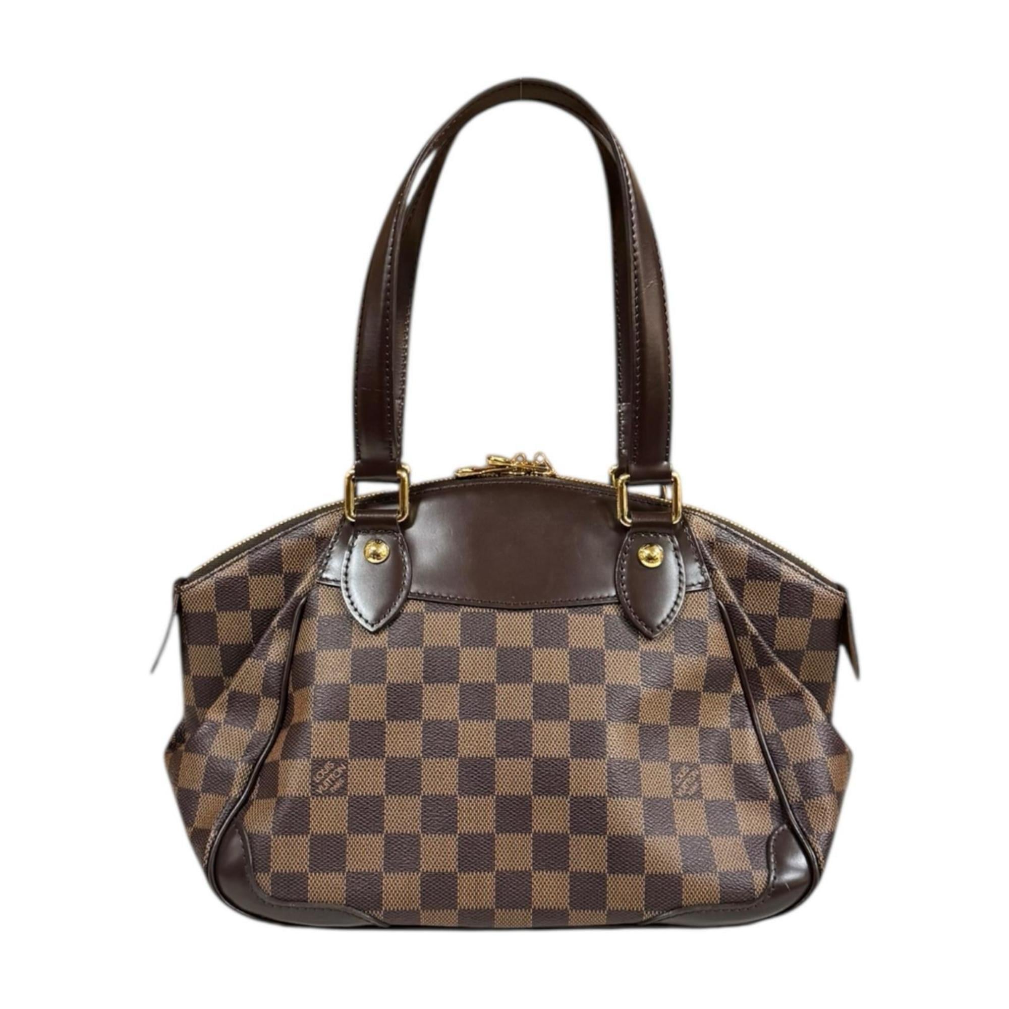 Louis Vuitton Brown Damier Canvas Handbag (Pre-Owned)