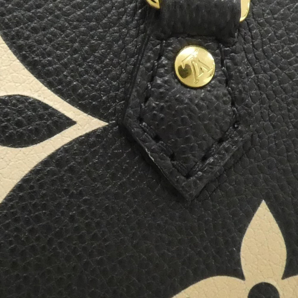 Louis Vuitton Monogram Empreinte Beige Black Leather Handbag (Pre-Owned)