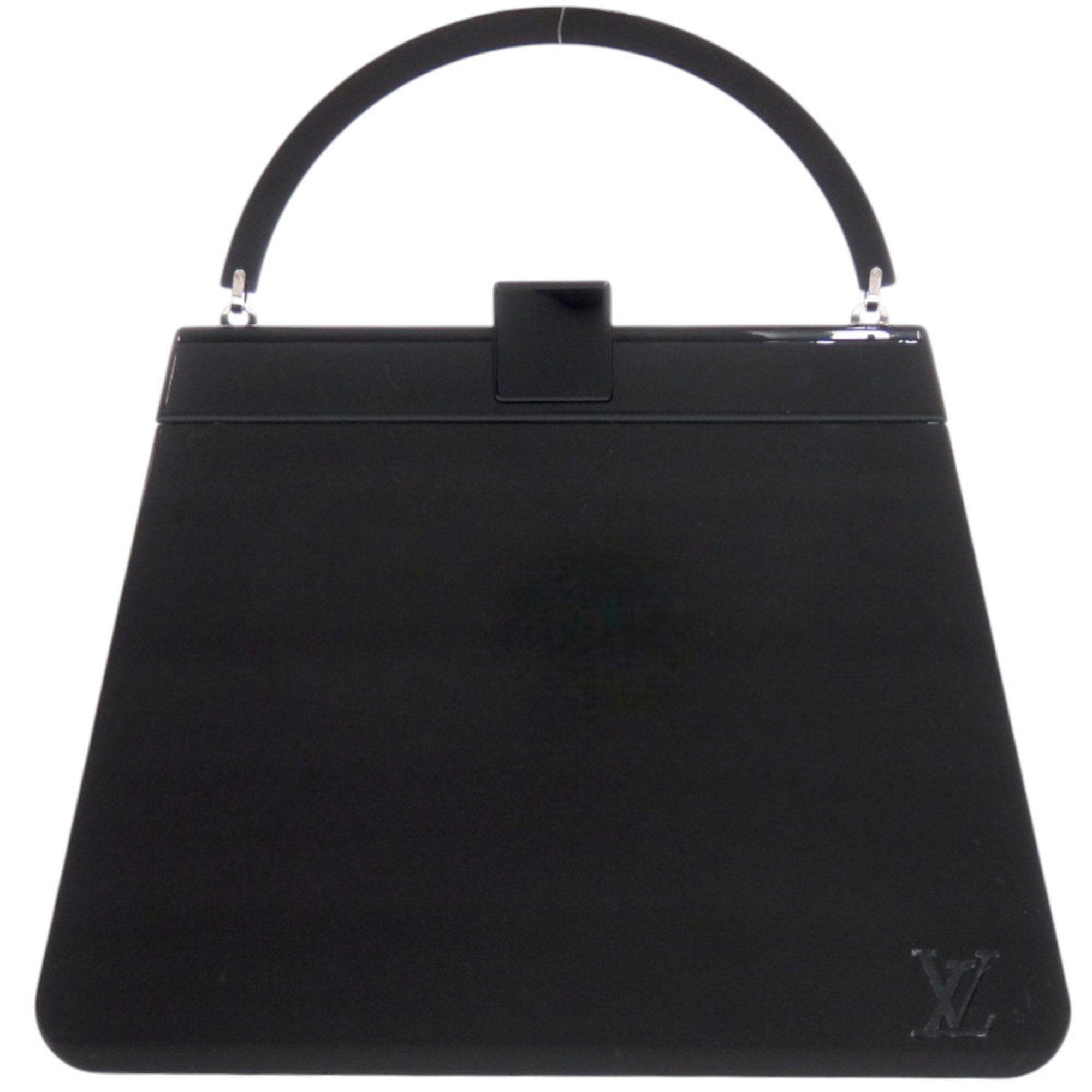Louis Vuitton Black Plastic Leather Handbag (Pre-Owned)