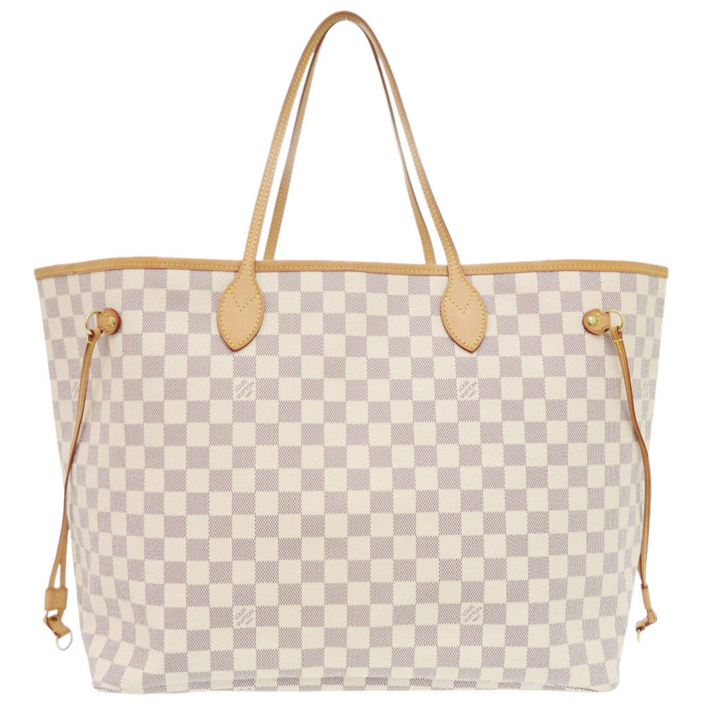 Louis Vuitton White Damier Azur Tote Bag (Pre-Owned)