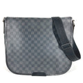 Louis Vuitton Black Damier Graphite Messenger Bag Shoulder Bag (Pre-Owned)
