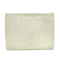 Louis Vuitton Blanc White Leather Clutch Bag Pochette (Pre-Owned)