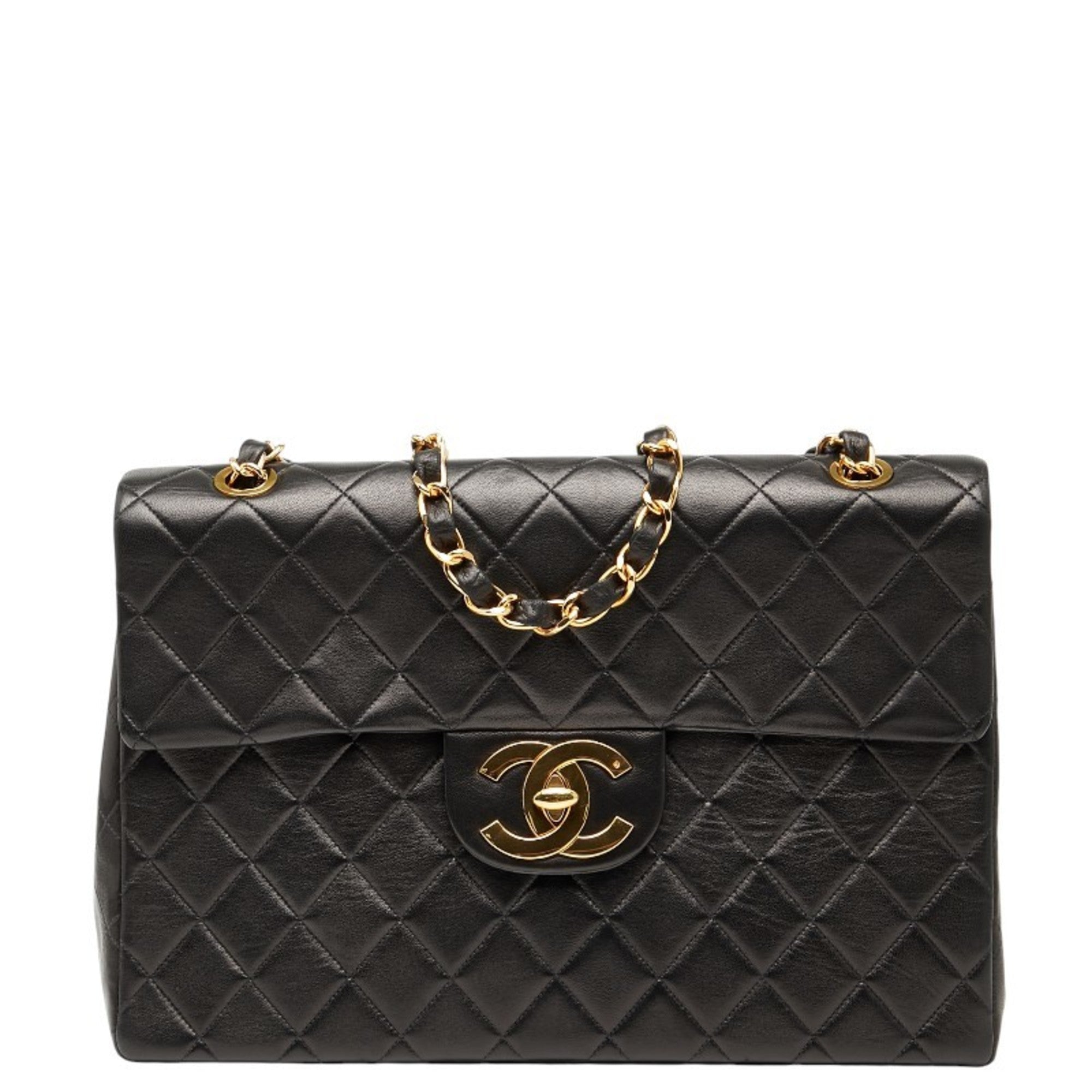 Vintage Classic Single Flap Bag Quilted Lambskin Maxi