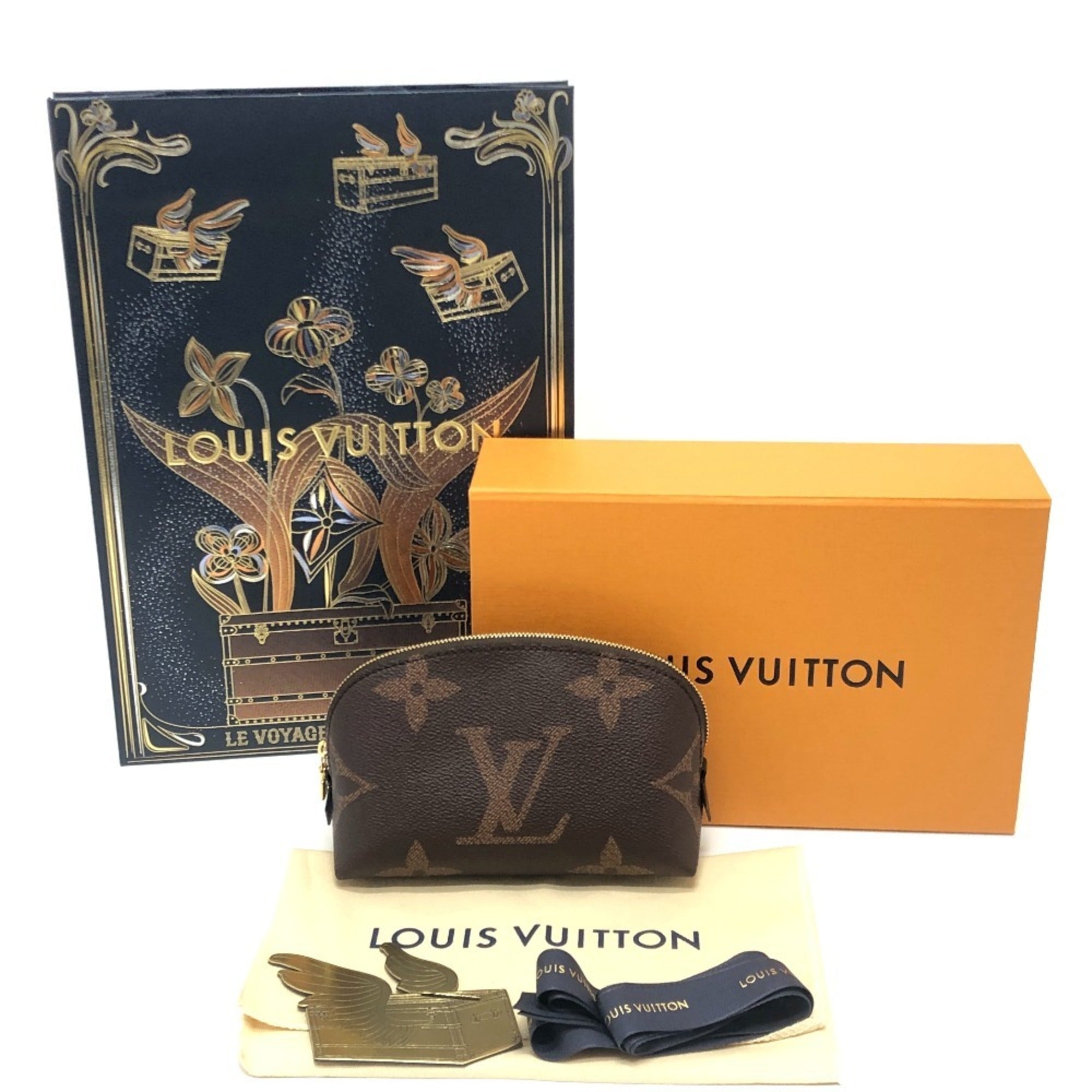 Louis Vuitton Brown Monogram Reverse Pouch (Pre-Owned)
