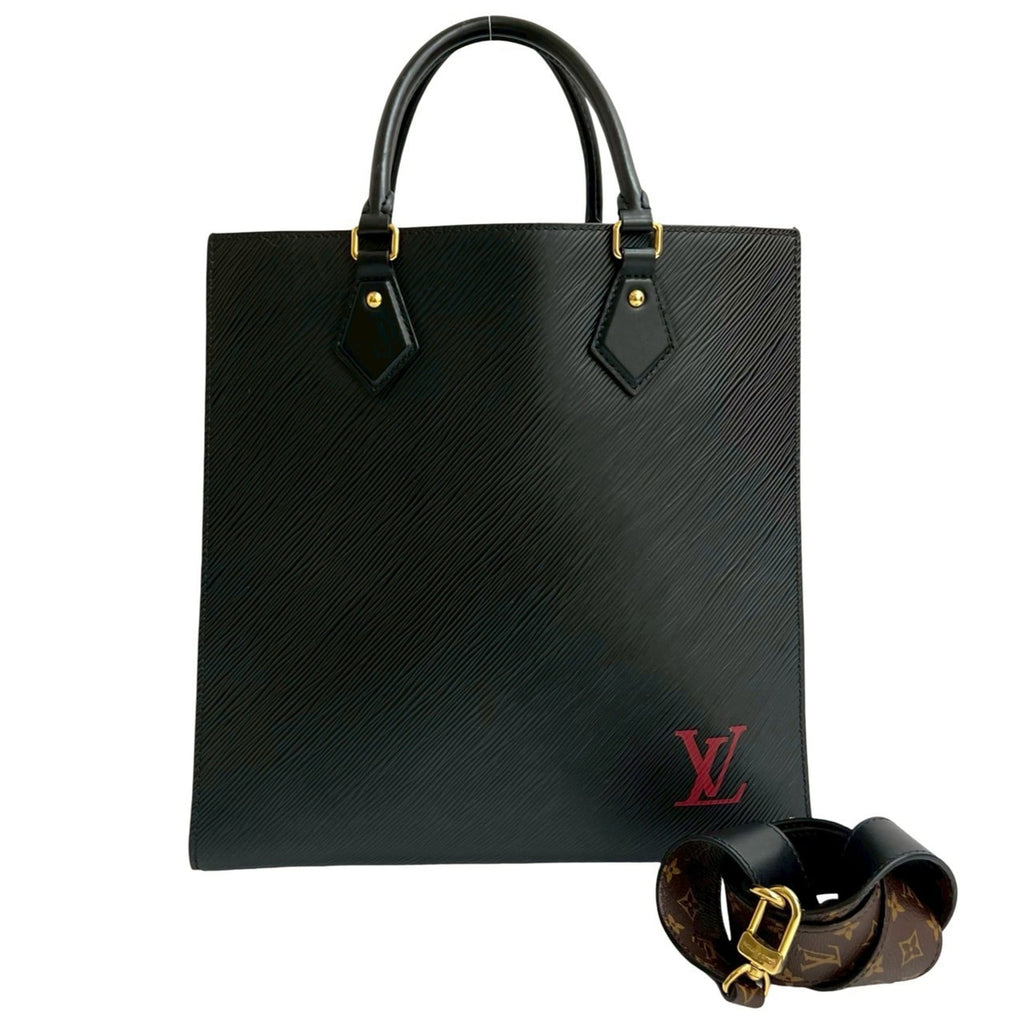 Louis Vuitton Black Epi Leather Handbag Shoulder Bag Tote Bag (Pre-Owned)