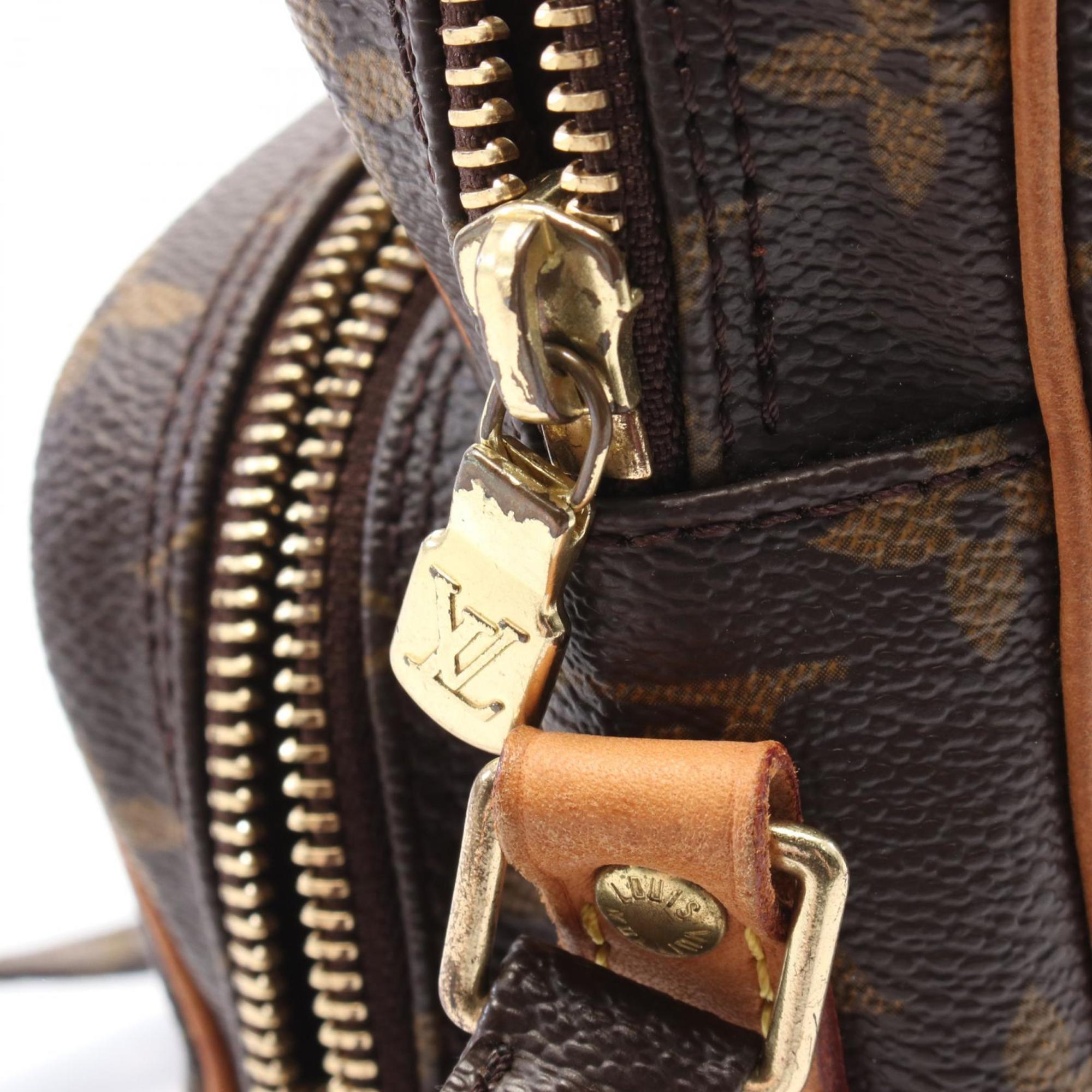 Louis Vuitton Brown Monogram Pvc Coated Canvas Leather Shoulder Bag (Pre-Owned)