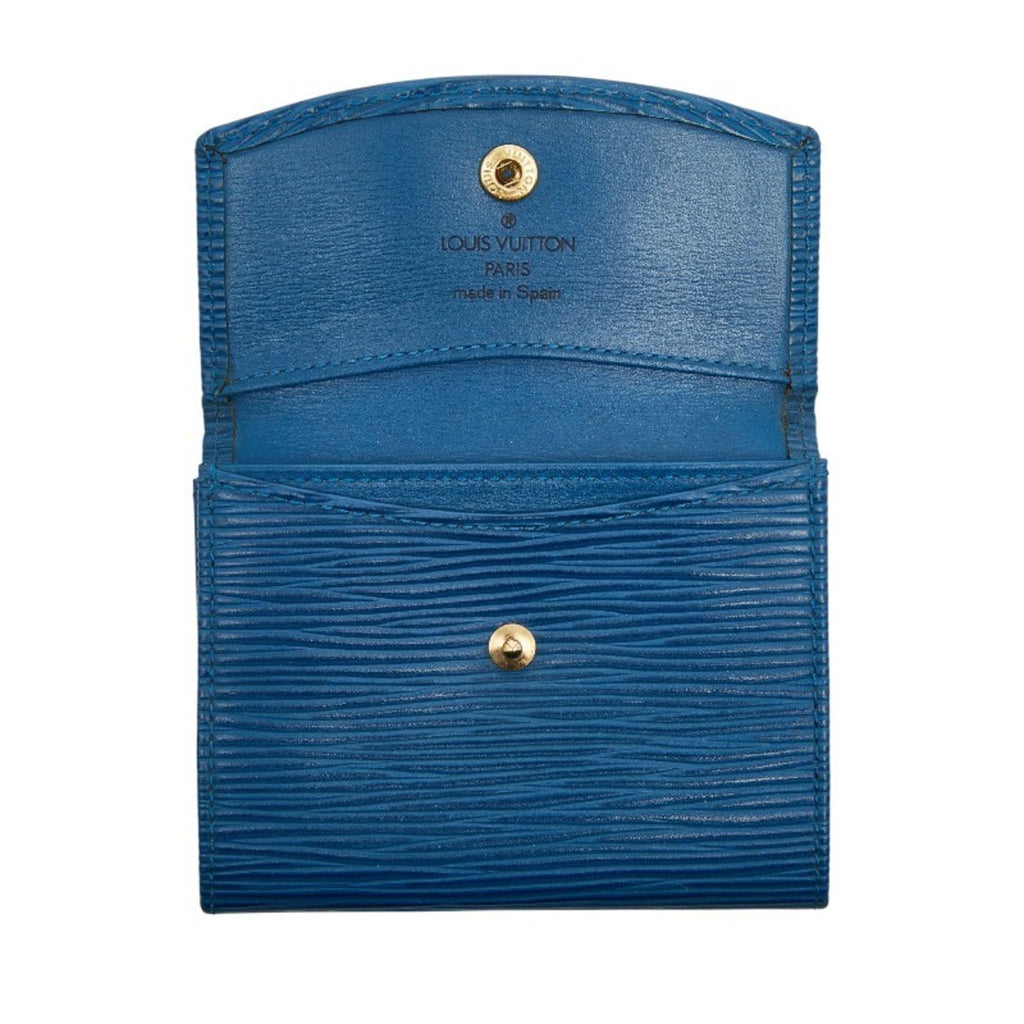 Louis Vuitton Epi Toledo Blue Leather Coin Purse/Coin Case (Pre-Owned)