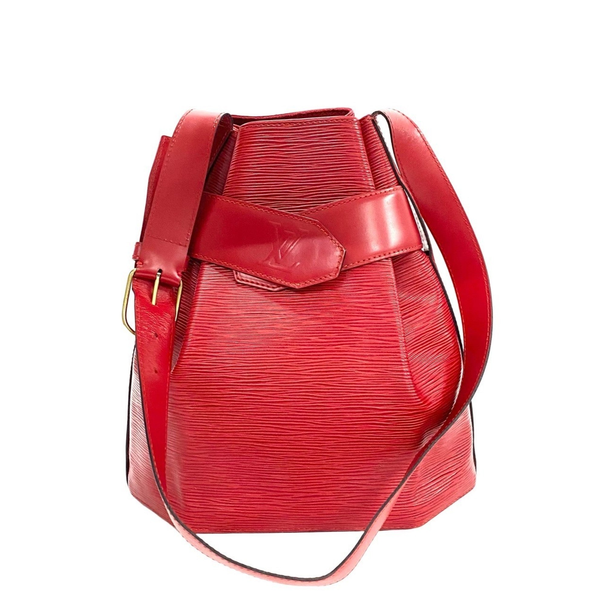Louis Vuitton Red Color Epi Leather Shoulder Bag (Pre-Owned)